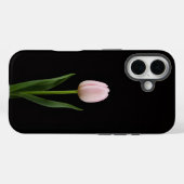Coques Case-Mate iPhone Noir 4 Luxe iPhone 16 Mate, Tulipe Rose Pâle (Verso (horizontal))