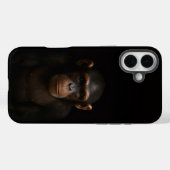 Coques Case-Mate iPhone Noir 4 Luxe iPhone 16 Plus, Chimpanzé Serein (Verso (horizontal))
