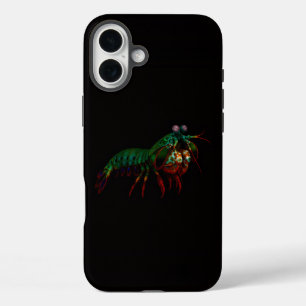 Coques iPhone 16 Plus Noir 4 Luxe iPhone 16 Plus, Crevette-Mante