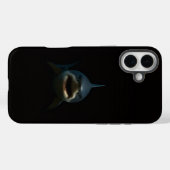 Coques Case-Mate iPhone Noir 4 Luxe iPhone 16 Plus, Grand Requin Blanc (Verso (horizontal))