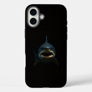 Coques iPhone 16 Plus Noir 4 Luxe iPhone 16 Plus, Grand Requin Blanc