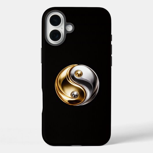 Coques Case-Mate iPhone Noir 4 Luxe iPhone 16 Plus, Harmonie Yin Yang (Verso)