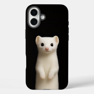Coques iPhone 16 Plus Noir 4 Luxe iPhone 16 Plus, Hermine Élégante