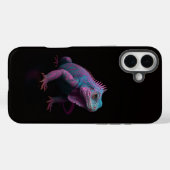 Coques Case-Mate iPhone Noir 4 Luxe iPhone 16 Plus, Iguane Rose (Verso (horizontal))