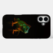 Coques Case-Mate iPhone Noir 4 Luxe iPhone 16 Plus, Iguane Vert (Verso (horizontal))