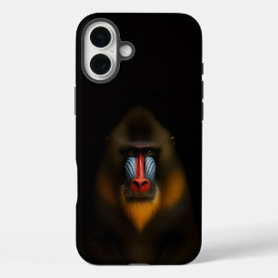 Coques iPhone 16 Plus Noir 4 Luxe iPhone 16 Plus, Mandrill Singe