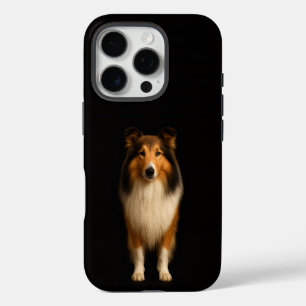 Coques iPhone 16 Pro Noir 4 Luxe iPhone 16 Pro, Chien Collie Loyal