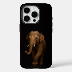 Coques iPhone 16 Pro Noir 4 Luxe iPhone 16 Pro, Éléphant d'Inde