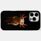 Coques Case-Mate iPhone Noir 4 Luxe iPhone 16 Pro Max, Axolotl Mexicain (Verso (horizontal))