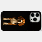 Coques Case-Mate iPhone Noir 4 Luxe iPhone 16 Pro Max, Beagle Gentil (Verso (horizontal))