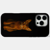 Coques Case-Mate iPhone Noir 4 Luxe iPhone 16 Pro Max, Beauté Abyssinienne (Verso (horizontal))