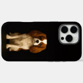 Coques Case-Mate iPhone Noir 4 Luxe iPhone 16 Pro Max, Cavalier Spaniel (Verso (horizontal))
