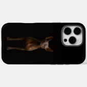 Coques Case-Mate iPhone Noir 4 Luxe iPhone 16 Pro Max, Chien Pila d'Argent (Verso (horizontal))