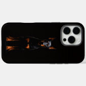 Coques Case-Mate iPhone Noir 4 Luxe iPhone 16 Pro Max, Doberman Gardien (Verso (horizontal))