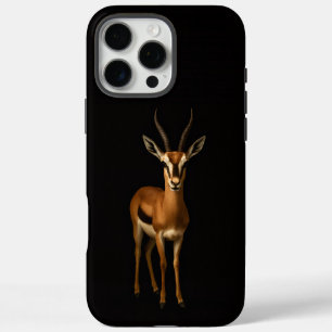 Coques iPhone 16 Pro Max Noir 4 Luxe iPhone 16 Pro Max, Gazelle Élégante