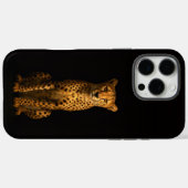 Coques Case-Mate iPhone Noir 4 Luxe iPhone 16 Pro Max, Guépard Élégant (Verso (horizontal))
