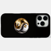 Coques Case-Mate iPhone Noir 4 Luxe iPhone 16 Pro Max, Harmonie Yin Yang (Verso (horizontal))