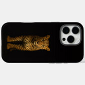 Coques Case-Mate iPhone Noir 4 Luxe iPhone 16 Pro Max, Léopard Majestueux (Verso (horizontal))