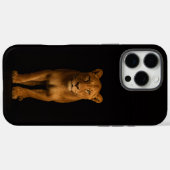 Coques Case-Mate iPhone Noir 4 Luxe iPhone 16 Pro Max, Noble Lioness (Verso (horizontal))