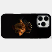 Coques Case-Mate iPhone Noir 4 Luxe iPhone 16 Pro Max, Poisson-Lion Rouge (Verso (horizontal))