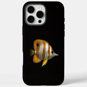 Coques iPhone 16 Pro Max Noir 4 Luxe iPhone 16 Pro Max, Poisson-papillon de