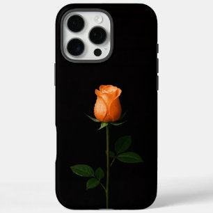 Coques iPhone 16 Pro Max Noir 4 Luxe iPhone 16 Pro Max, Rose Orange Soleil