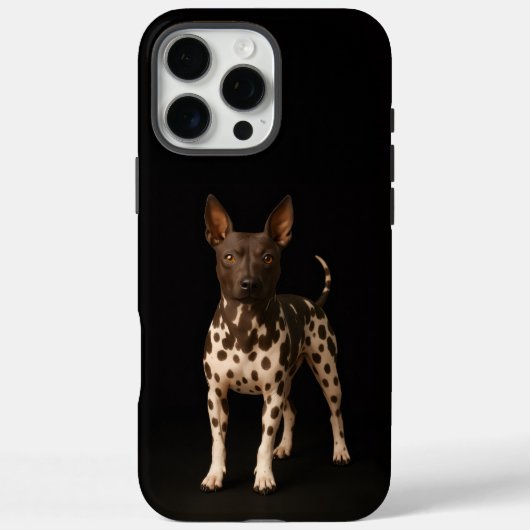 Coques Case-Mate iPhone Noir 4 Luxe iPhone 16 Pro Max, Terrier sans poils (Verso)