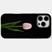 Coques Case-Mate iPhone Noir 4 Luxe iPhone 16 Pro Max, Tulipe Rose Tendre (Verso (horizontal))