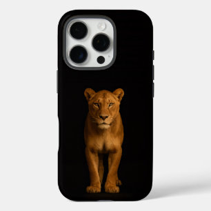 Coques iPhone 16 Pro Noir 4 Luxe iPhone 16 Pro, Noble Lioness