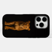 Coques Case-Mate iPhone Noir 4 Luxe iPhone 16 Pro, Noble Lioness (Verso (horizontal))