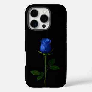 Coques iPhone 16 Pro Noir 4 Luxe iPhone 16 Pro, Rose Bleu de Minuit