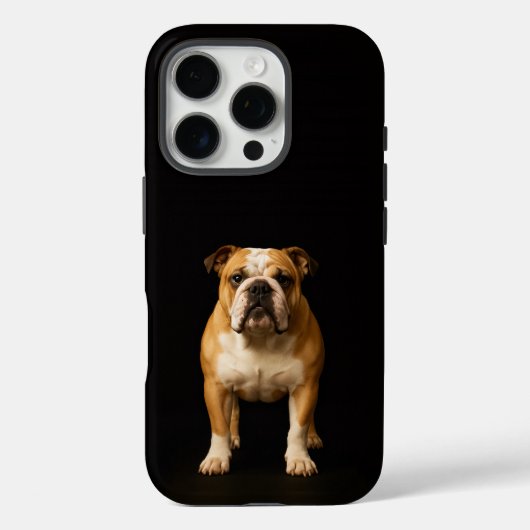 Coques Case-Mate iPhone Noir 4 Luxe iPhone 16 Pro, Stamina Bulldog (Verso)