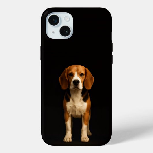 Coques Case-Mate iPhone Noir 4 Luxe, Kind Beagle iPhone 15 Plus (Verso)