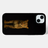 Coques Case-Mate iPhone Noir 4 Luxe, Léopard Majestueux iPhone 15 Plus (Verso (horizontal))