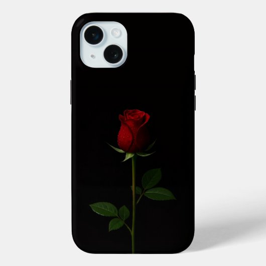 Coques Case-Mate iPhone Noir 4 Luxe, Rose Rouge Velours iPhone 15 Plus (Verso)