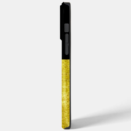 Coques Case-Mate iPhone Noir à panneau or (Verso / Gauche)