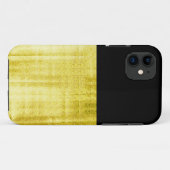 Coques Case-Mate iPhone Noir à panneaux or (Dos (Horizontal))
