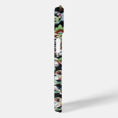 Coques Case-Mate iPhone NOIR ART VERT NOUVEAU MONOGRAM EN PIERRE GEMME Éme (Verso / Droite)