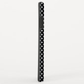 Coques Case-Mate iPhone Noir avec points blancs (Dos/Droite)