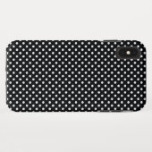 Coques Case-Mate iPhone Noir avec points blancs (Dos (Horizontal))