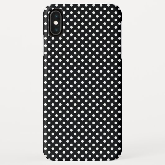 Coques Case-Mate iPhone Noir avec points blancs (Dos)