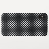 Coques Case-Mate iPhone Noir avec points blancs (Dos (Horizontal))