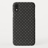 Coques Case-Mate iPhone noir avec pois blancs (Dos)