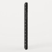 Coques Case-Mate iPhone noir avec pois blancs (Dos/Droite)