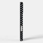 Coques Case-Mate iPhone Noir avec pois blancs (Verso / Droite)