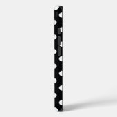 Coques Case-Mate iPhone Noir avec pois blancs (Verso / Gauche)
