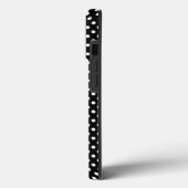 Coques Case-Mate iPhone Noir avec pois blancs (Verso / Gauche)
