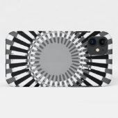 Coques Case-Mate iPhone Noir Blanc Frisé Grandes Tailles Simples Graphisme (Dos (Horizontal))