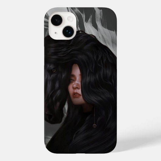 Coques Case-Mate iPhone noir blanc moderne thème fille (Verso)