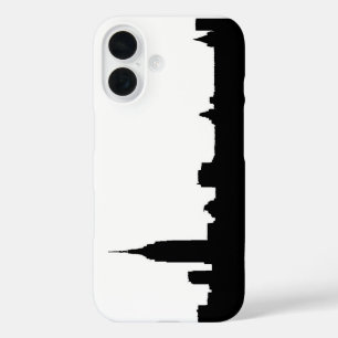 Coques iPhone 16 Noir blanc New York